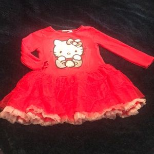 Red Hello Kitty Ruffle Dress